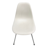 White Molded Plastic Side Chair – Modern Minimalist Design